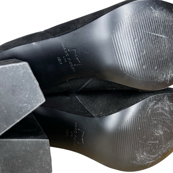 Marc Fisher Kulika Black Suede Pointed Heeled Bootie NWT Size 8.5 - Picture 11 of 12